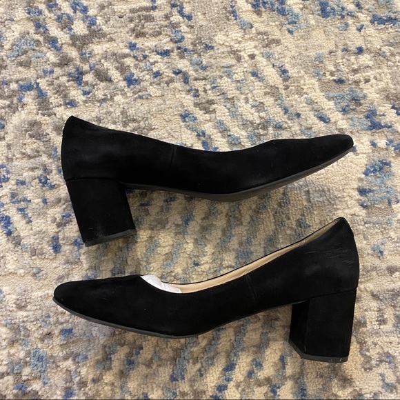 Cole Haan Shoes - Cole Haan Black Suede Block Heels / SIZE 10 /